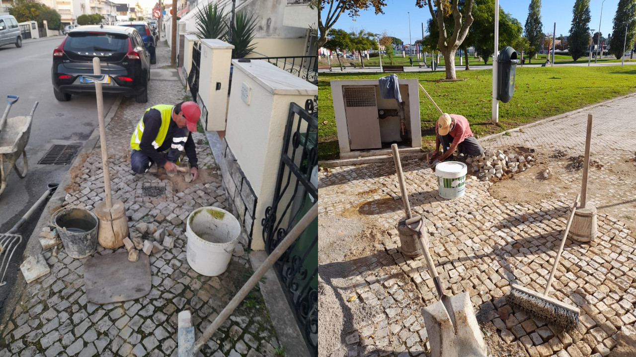 Reparação de calçadas em Miratejo, Vale de Milhaços e Corroios